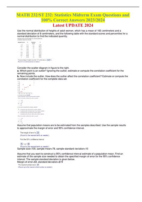 Statistics Midterm Exam Answers Epub