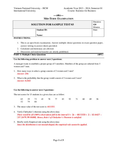 Statistics Midterm Exam Answers Ebook PDF