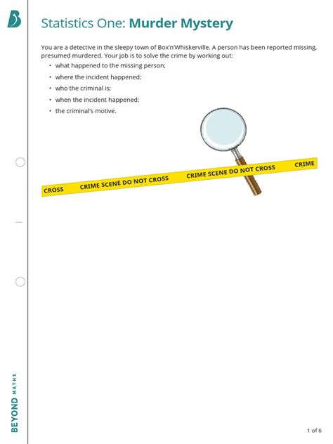 Statistics Murder Mystery Solutions Epub