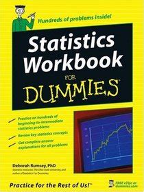 Statistics Workbook For Dummies For Dummies Lifestyles Paperback PDF