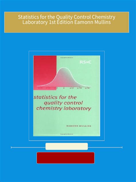 Statistics for the Quality Control Chemistry Laboratory Reader