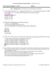 Stats Ch 11 Test Answers Bfw Doc