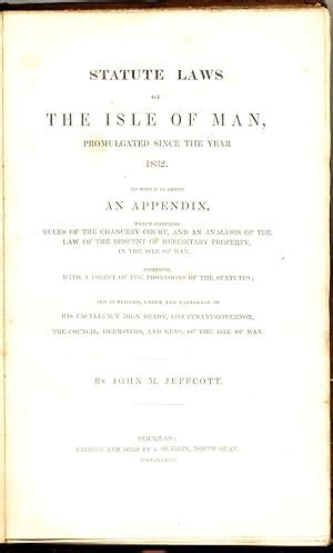 Statute Laws of the Isle of Man PDF