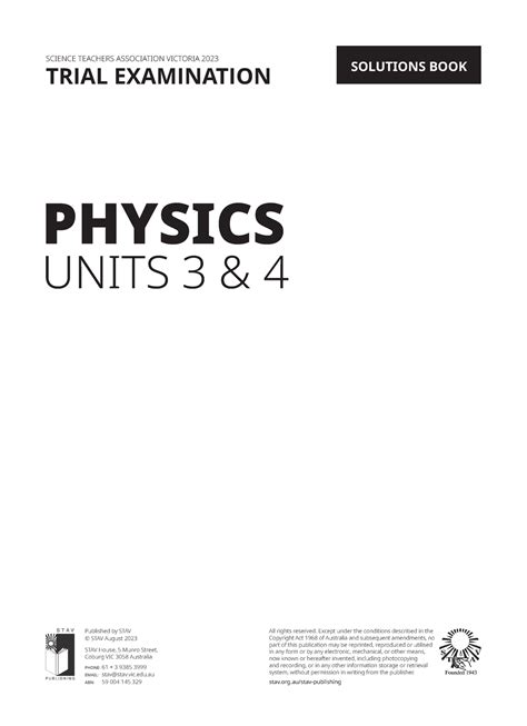 Stav 2012 Physics Solutions PDF