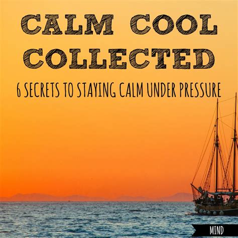 Stay Calm and Collected