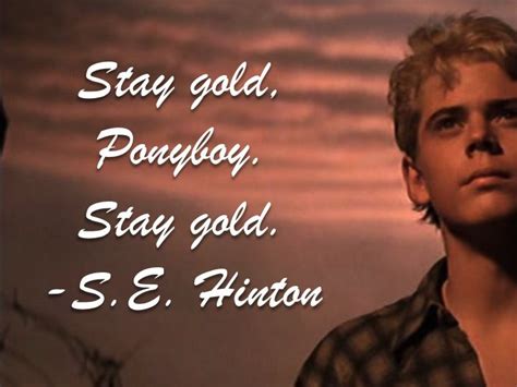 Stay Golden, Ponyboy