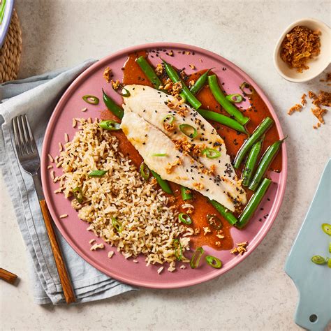 Steamed Fish with Brown Rice: