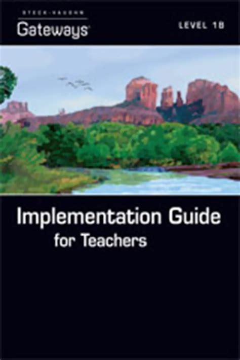 Steck-Vaughn Gateways Implementation Guide for Administrators Ebook Doc
