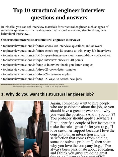 Steel Structural Engineering Interview Questions And Answers Doc