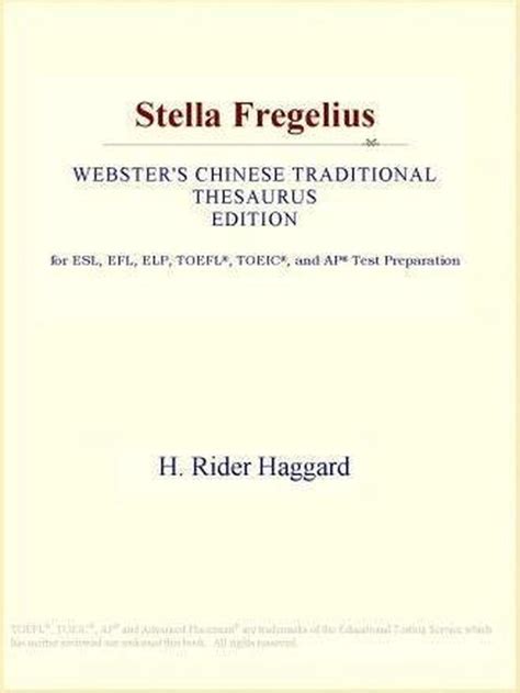 Stella Fregelius Webster s Spanish Thesaurus Edition Reader