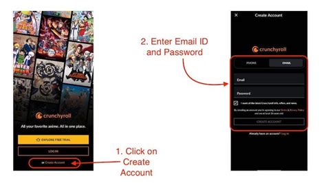 Step 1: Create a Crunchyroll Account