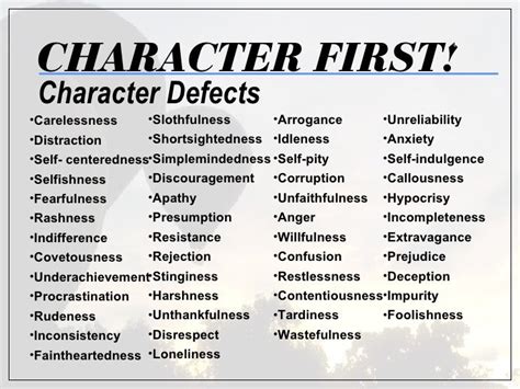 Step 1: Define Your Character