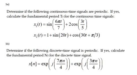 Step 1: Determine the Period