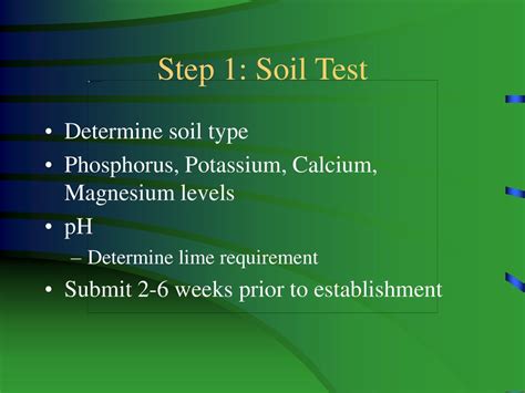 Step 1: Determine the Soil pH