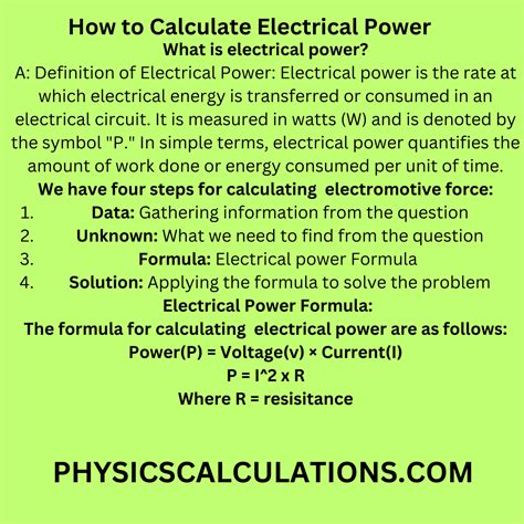 Step 1: Measure Electrical Power (Watts)