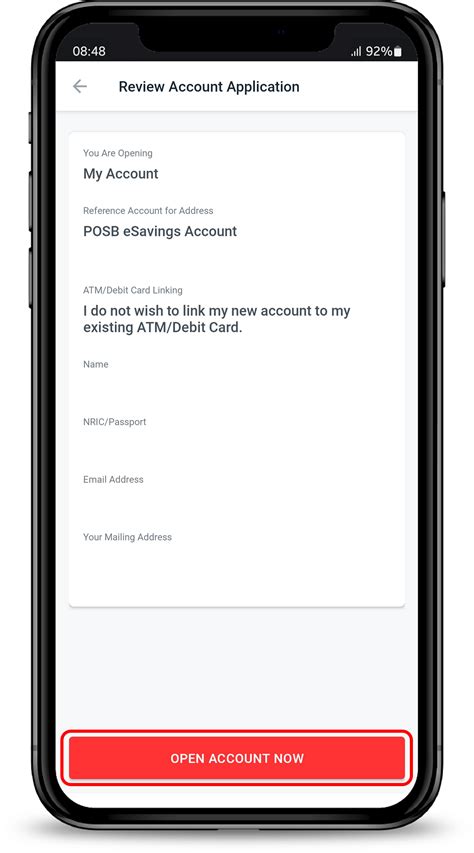 Step 1: Open a DBS/POSB account.