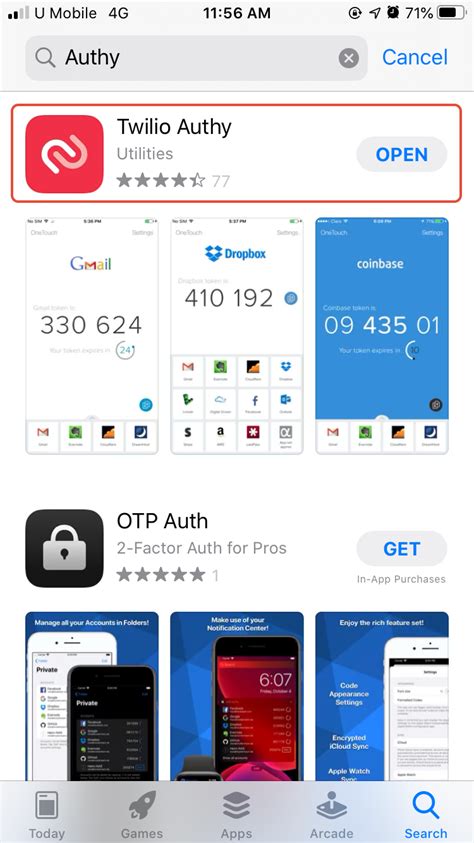 Step 1: Open the Authy App