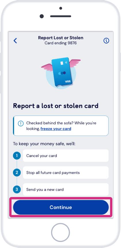 Step 1: Report Your Card as Lost or Stolen