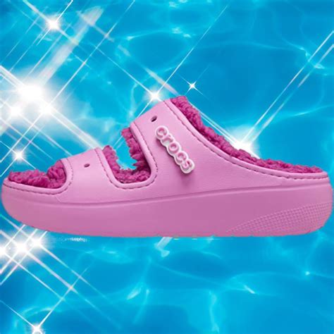 Step Into Comfort and Style with Fuzzy Pink Crocs