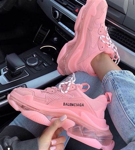 Step into Style with the Exquisite Balenciaga Pink Sneakers
