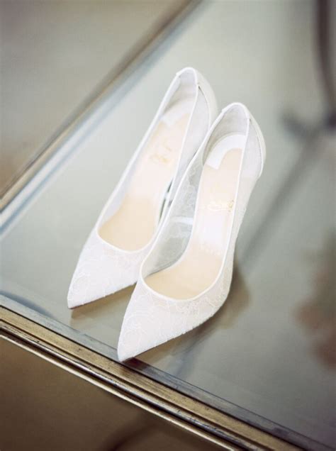 Step into a Bridal Fantasy with White Christian Louboutin Wedding Shoes
