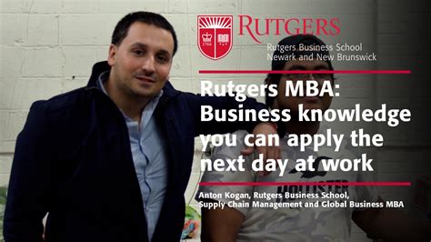 Step into a World of Excellence with Rutgers University's Part-Time MBA