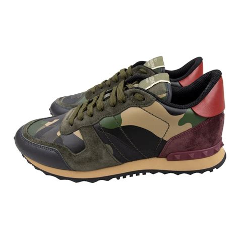 Step into the Camouflage Chic with Valentino's Electrifying Sneakers