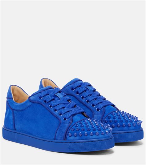 Step into the Spotlight with Christian Louboutin's Captivating Blue Sneakers