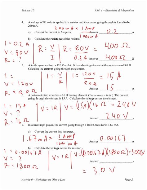 Stephen Murray Answers Current Voltage And Resistance Doc