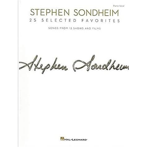 Stephen Sondheim 25 Selected Favorites Songs from 13 Shows and Films Reader