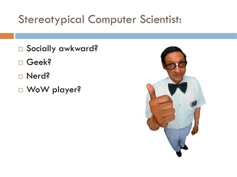 Stereotypes about computer science: