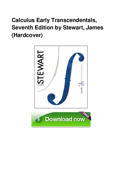 Stewart Calculus Early Transcendentals 7th Edition Solutions Doc