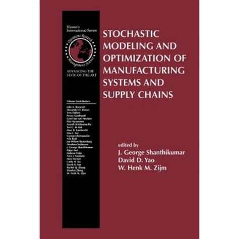 Stochastic Modeling and Optimization of Manufacturing Systems and Supply Chains 1st Edition Epub