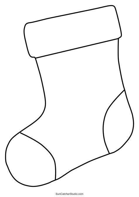 Stocking Cut Out Printable