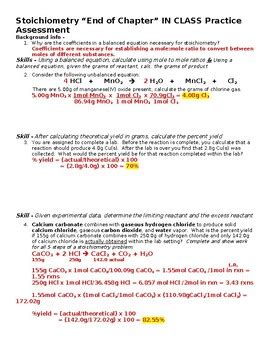 Stoichiometry Assessment Answers Epub