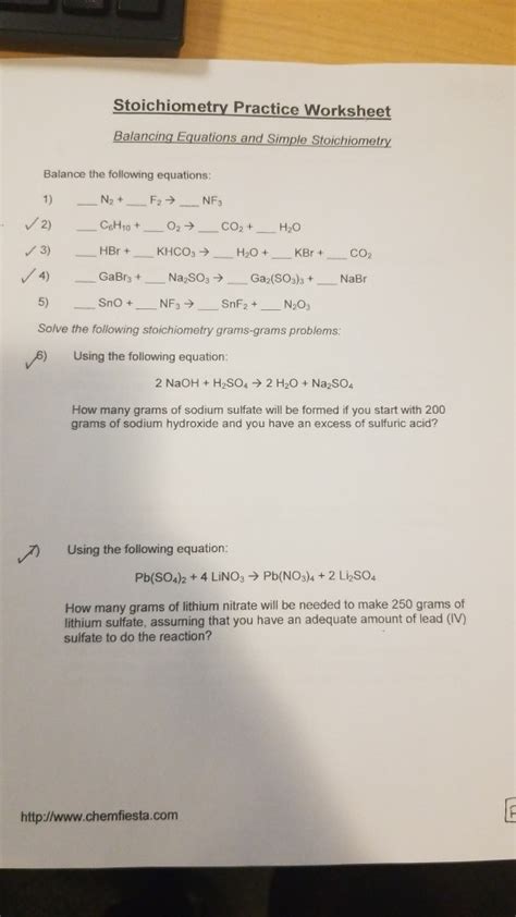 Stoichiometry Chemfiesta Answer Key Kindle Editon