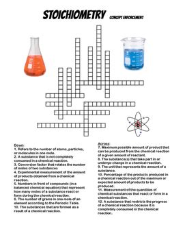 Stoichiometry Crossword Answers Heath Chemistry Learning Guide Reader