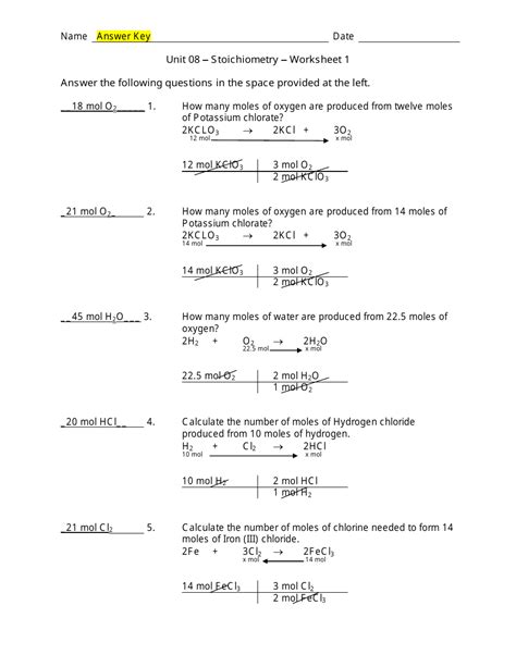 Stoichiometry Problems Packet Answers Epub