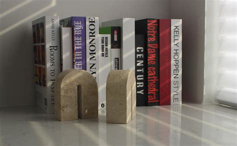 Stone Book Ends: A Timeless Aesthetic for Your Library