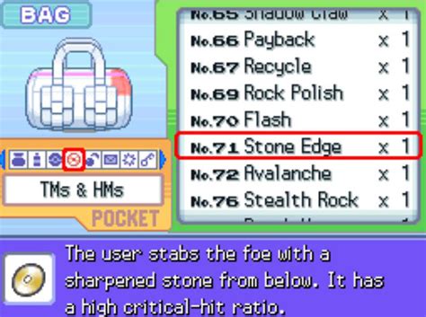 Stone Edge (Rock-type, Physical):