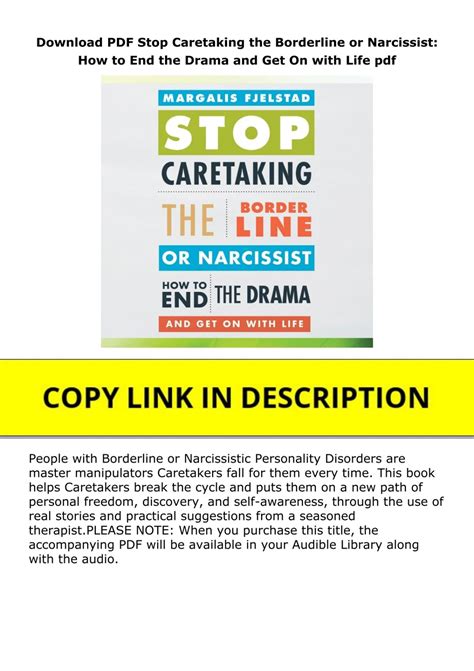 Stop Caretaking the Borderline or Narcissist How to End the Drama and Get On with Life Kindle Editon