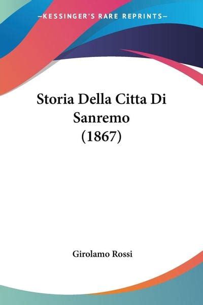 Storia Della Cittla Di Sanremo... PDF