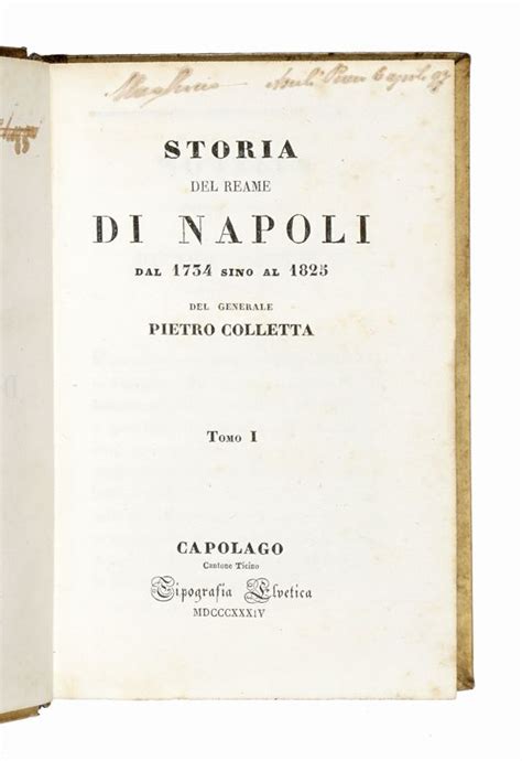 Storia del Reame Di Napoli Dal 1734 Sino Al 1825 ...... Epub