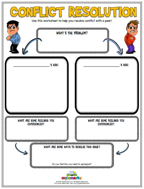 Story Conflict And Resolution Worksheets Kindle Editon