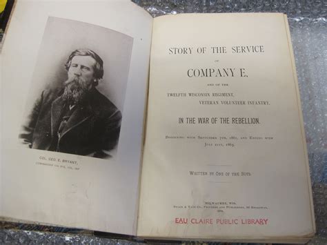 Story of the Service of Company E And the Twelfth Wisconsin Regiment Doc