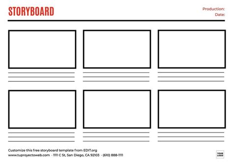 Storyboard Template Printable