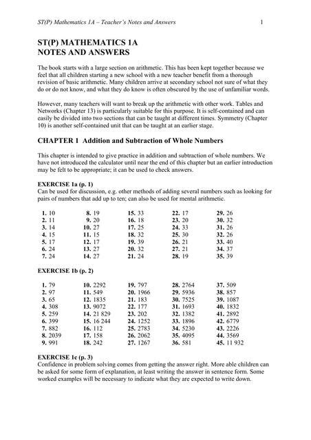 Stp 1a Answers Doc