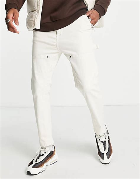 Straight Fit Carpenter Pants Cream