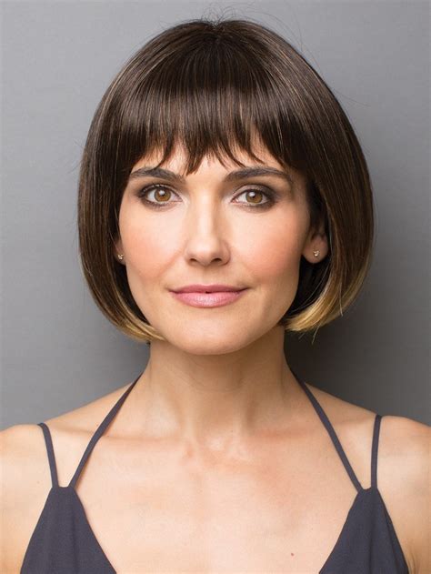 Straight Monofilament Brown Bob Best Synthetic Wigs Online