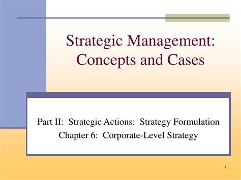 Strategic Management - Concepts Doc